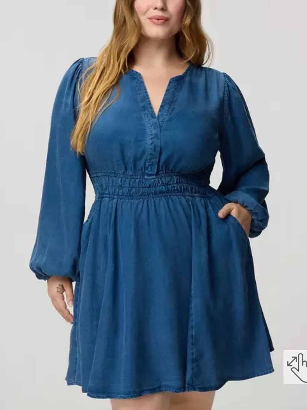 Torrid chambray shirt dress size 2